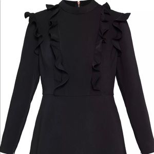 Ted Baker London Black Frill dress